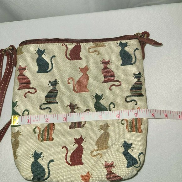 👜 Signare Cheeky Cat Design Woven Tapestry Bag - Picture 9 of 9